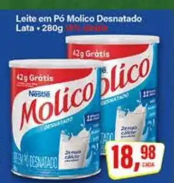 Rede Supermarket Leite em Pó Molico Desnatado oferta