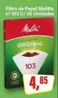 Rede Supermarket Filtro de Papel Melitta nº 103 C/ 30 Unidades oferta
