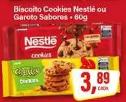 Rede Supermarket Biscoito Cookies Nestlé ou Garoto Sabores oferta