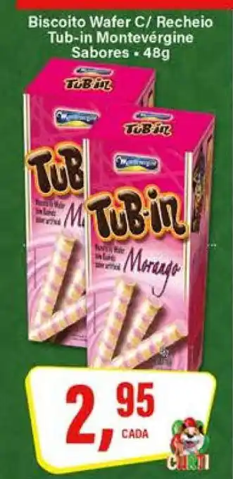 Rede Supermarket Biscoito Wafer C/ Recheio Tub-in Montevérgine Sabores oferta
