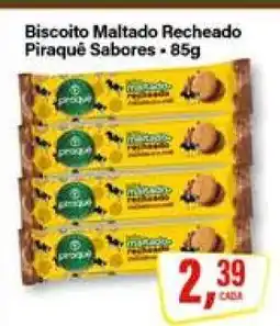 Rede Supermarket Biscoito Maltado Recheado Piraquê Sabores oferta