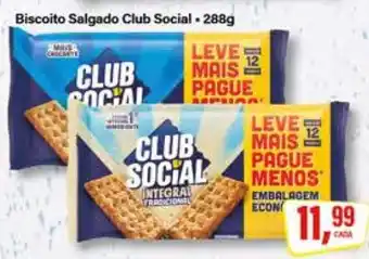 Rede Supermarket Biscoito Salgado Club Social oferta