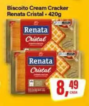 Rede Supermarket Biscoito Cream Cracker Renata Cristal oferta
