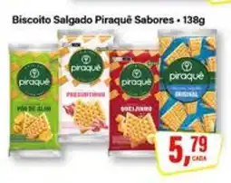 Rede Supermarket Biscoito Salgado Piraquê Sabores oferta