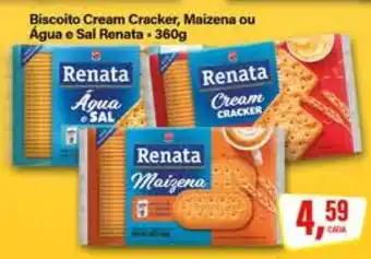 Rede Supermarket Biscoito Cream Cracker, Maizena ou Água e Sal Renata oferta