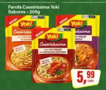 Rede Supermarket Farofa Caseiríssima Yoki Sabores oferta