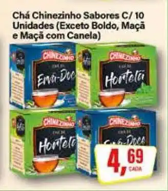 Rede Supermarket Chá Chinezinho Sabores C/ 10 Unidades oferta