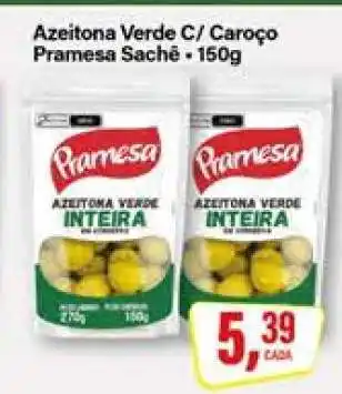 Rede Supermarket Azeitona Verde C/ Caroço Pramesa Sachê oferta