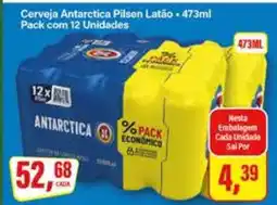 Rede Supermarket Cerveja Antarctica Pilsen Latão - 473ml oferta
