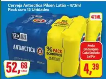 Rede Supermarket Cerveja Antarctica Pilsen Latão - 473ml oferta