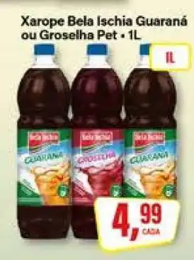 Rede Supermarket Xarope Bela Ischia Guaraná ou Groselha Pet oferta