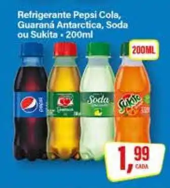 Rede Supermarket Refrigerante Pepsi Cola, Guaraná Antarctica, Soda ou Sukita oferta
