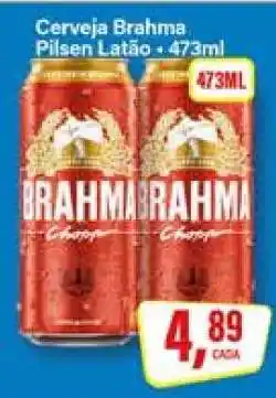 Rede Supermarket Cerveja Brahma Pilsen Latão oferta