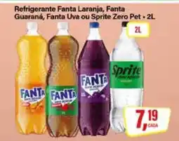Rede Supermarket Refrigerante Fanta Laranja, Fanta Guaraná, Fanta Uva ou Sprite Zero Pet oferta