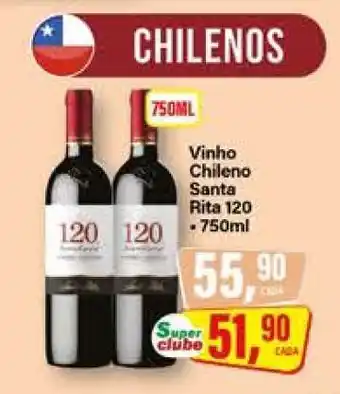Rede Supermarket Vinho Chileno Santa Rita 120 oferta