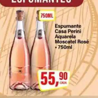 Rede Supermarket Espumante Casa Perini Aquarela Moscatel Rosé oferta