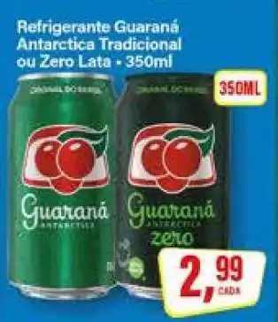 Rede Supermarket Refrigerante Guaraná Antarctica Tradicional ou Zero Lata oferta