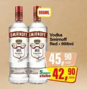 Rede Supermarket Vodka Smirnoff Red oferta