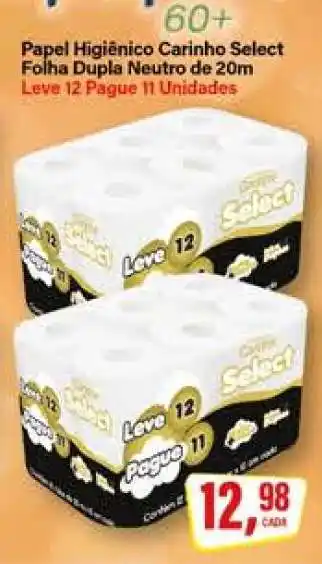 Rede Supermarket Papel Higiênico Carinho Select oferta