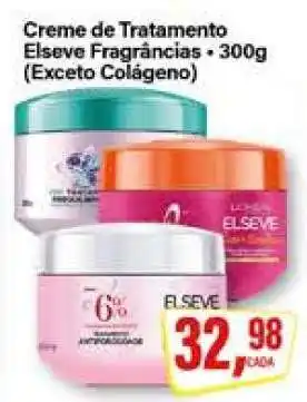 Rede Supermarket Creme de Tratamento Elseve Fragrâncias oferta