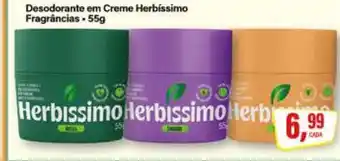 Rede Supermarket Desodorante em Creme Herbissimo oferta