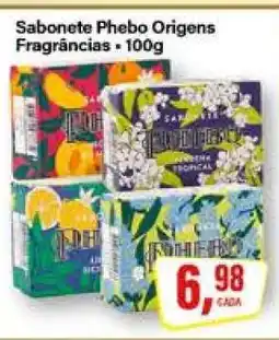 Rede Supermarket Sabonete Phebo Origens oferta