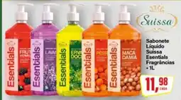 Rede Supermarket Sabonete Liquido Suissa Esentials Fragrâncias oferta