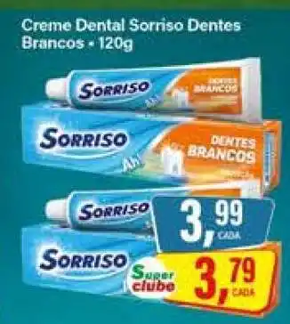 Rede Supermarket Creme Dental Sorriso Dentes Brancos oferta
