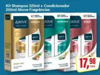 Rede Supermarket Kit Shampoo 325ml + Condicionador 200ml Above Fragrâncias oferta