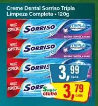 Rede Supermarket Creme Dental Sorriso Tripla Limpeza Completa oferta