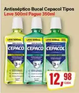 Rede Supermarket Antisséptico Bucal Cepacol Tipos oferta