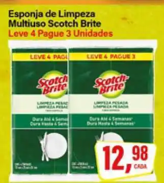 Rede Supermarket Esponja de Limpeza Multiuso Scotch Brite oferta