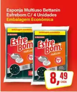 Rede Supermarket Esponja Multiuso Bettanin Esfrebom C/ 4 Unidades oferta