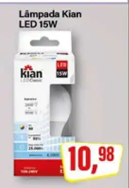 Rede Supermarket Lâmpada Kian LED 15W oferta