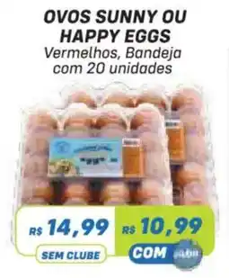 Prezunic ovos sunny ou happy eggs vermelhos oferta