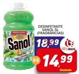 Supermercado Bem Barato Desinfetante sanol 5l (fragrâncias) oferta