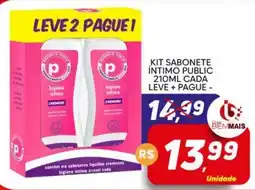 Supermercado Bem Barato kit sabonete íntimo public oferta