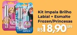 Supermercados Archer Kit Impala Brilho Labial + Esmalte Frozen/Princesas oferta