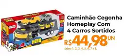 Supermercados Archer Caminhão Cegonha Homeplay Com 4 Carros Sortidos oferta