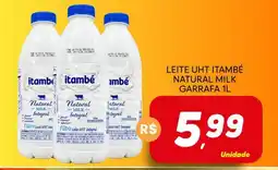 Supermercado Bem Barato Leite uht itambé natural milk garrafa 1l oferta