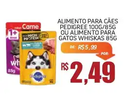 Economart Atacadista alimento para cães pedigree ou alimento para gatos whiskas oferta