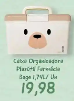 Supermercados Tauste Caixa Organizadora Plasútil Farmácia Bege oferta