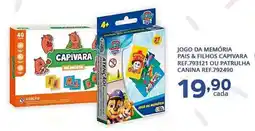 Supermercados Guanabara jogo da memória pais & filhos capivara ou patrulha canina oferta