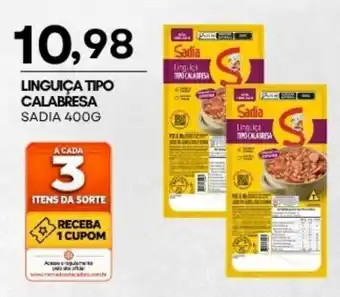Mercadão Atacadista Linguiça tipo calabresa oferta