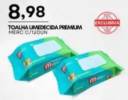 Mercadão Atacadista Toalha umedecida premium oferta