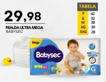 Mercadão Atacadista Fralda ultra mega babysec oferta