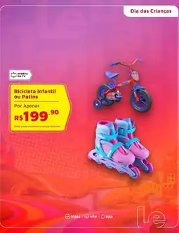 Le Biscuit Bicicleta Infantil ou Patins oferta