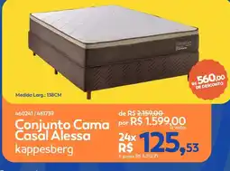 Lojas Certel Conjunto Cama Casal Alessa kappesberg oferta