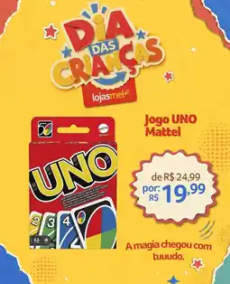 Lojas Mel Jogo uno mattel oferta