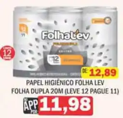 Supermercados Mendonça Papel higiênico folha lev oferta
